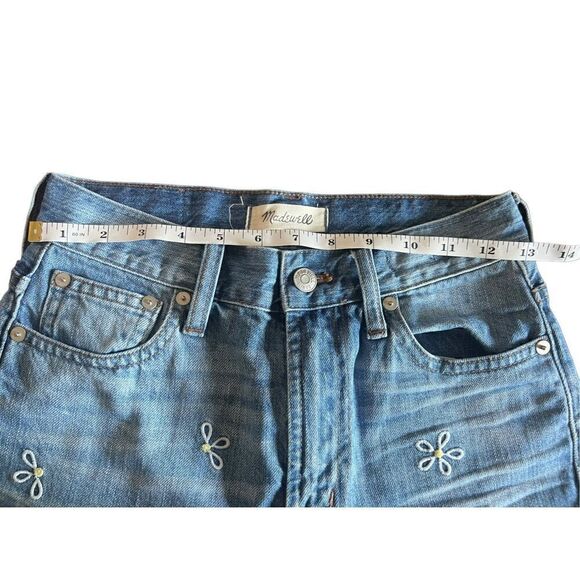Madewell 0 the perfect Summer Jeans Daisy embroidery edition 24 mom jeans - Picture 5 of 9